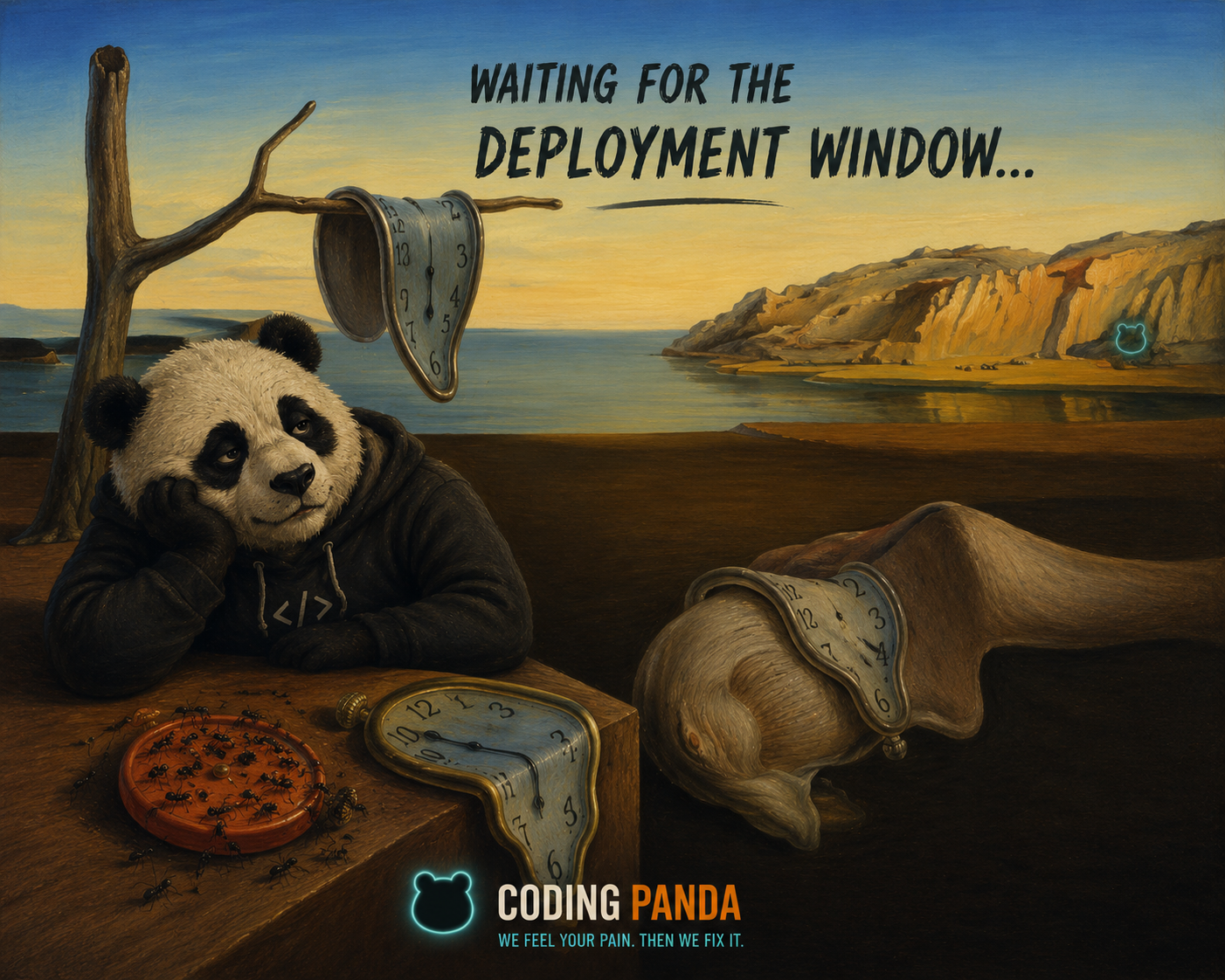 The Deadline Melts campaign painting