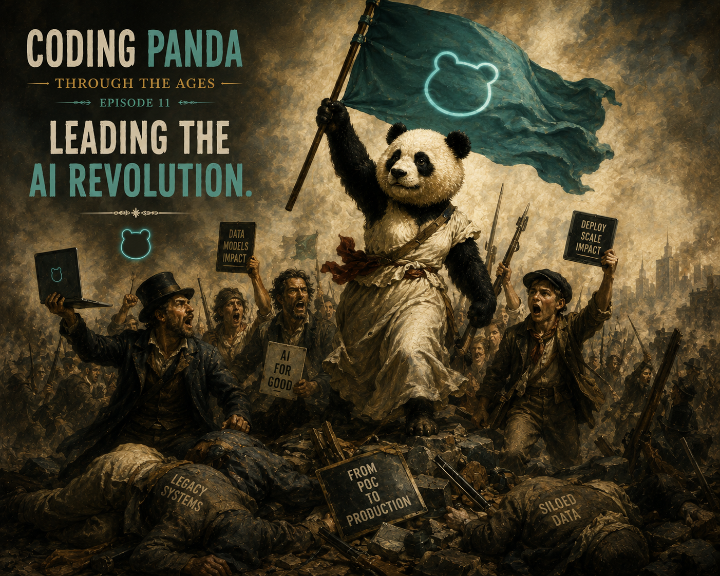 The AI Transformation campaign painting