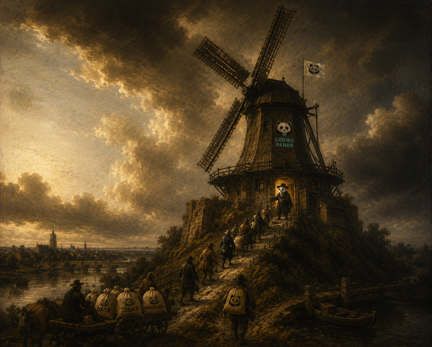 The Mill of Ideas campaign painting